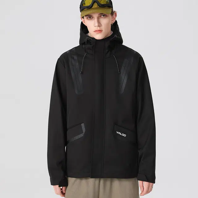 雅鹿  韩版机能登山徒步保暖宽松透气百搭  防水防风防泼水防雨冲锋衣 男女同款