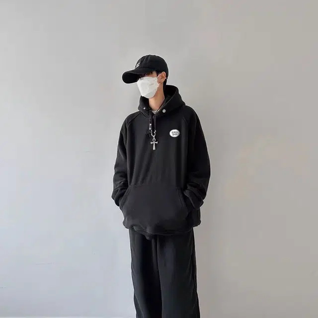 雅鹿 美式基础款摇粒绒品牌字母印花休闲宽松大码落肩重磅美式复古青少年无性别主义连帽卫衣 男女同款