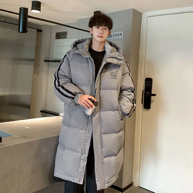 雅鹿 日系新潮基础款纯色防风保暖连帽羽绒服 男女同款