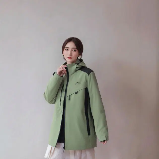 雅鹿 都市机能纯色保暖宽松休闲百搭连帽加厚防风羽绒服 男女同款