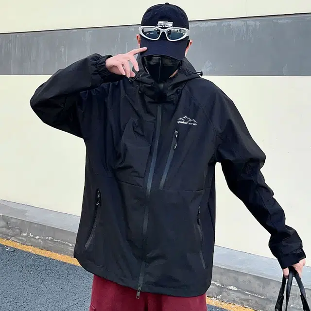 雅鹿  山系系列 机能登山徒步防风防水透气保暖抓绒内胆可拆卸三合一连帽耐磨 冲锋衣 男女同款