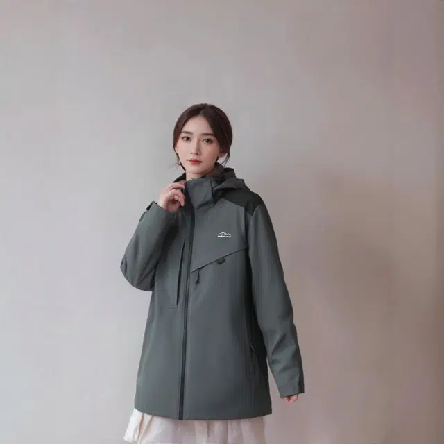 雅鹿 都市机能纯色保暖宽松休闲百搭连帽加厚防风羽绒服 男女同款