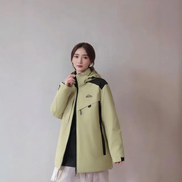雅鹿 都市机能纯色保暖宽松休闲百搭连帽加厚防风羽绒服 男女同款