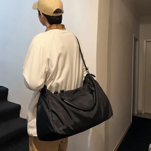 如意士 韩版简约外出便携 尼龙 单肩斜挎手提包 男女同款情侣款 多色