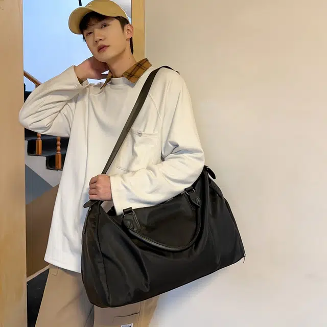 如意士 韩版简约外出便携 尼龙 单肩斜挎手提包 男女同款情侣款 多色