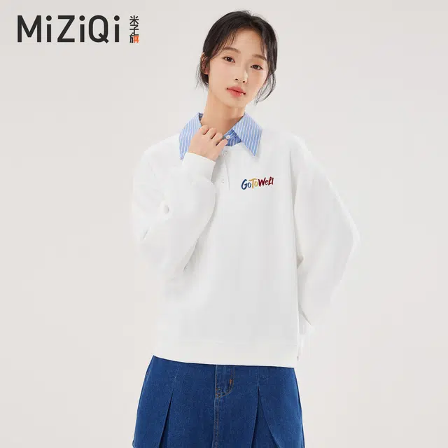 米子旗 时尚舒适通勤简约卫衣 女款