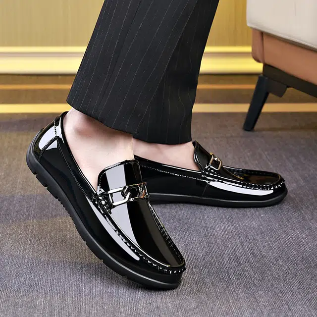 二层牛皮 舒适耐磨软底百搭 豆豆鞋 男款 经典黑色