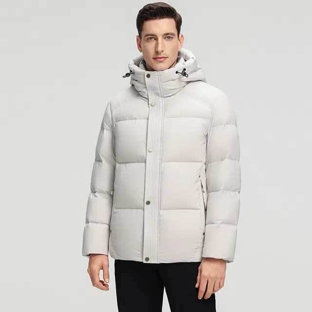 鸭鸭 泡芙系列 高充绒时尚韩版休闲百搭短款连帽冬季外套户外运动防风保暖加厚面包羽绒服 男女同款