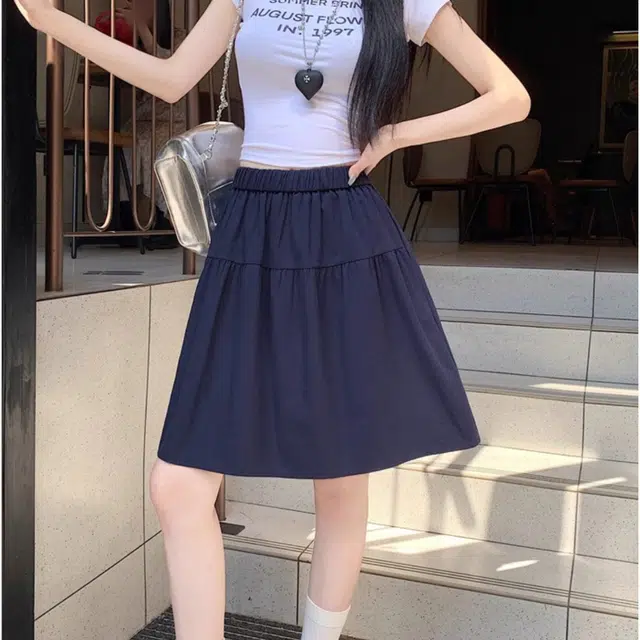 雅羊人 时尚通勤简约百搭休闲短裙 女款