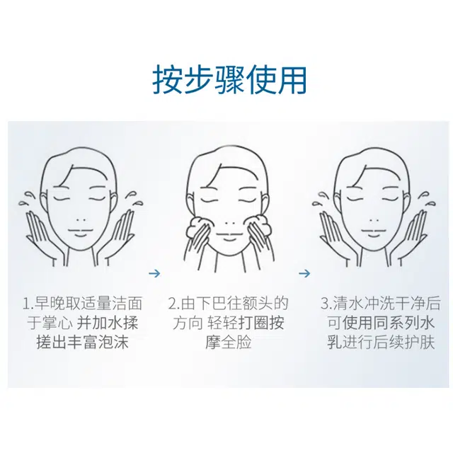 百雀羚 水能水乳精华洗面奶男士护肤套装 洁面膏+能量水+保湿乳    深度控油  补水保湿
