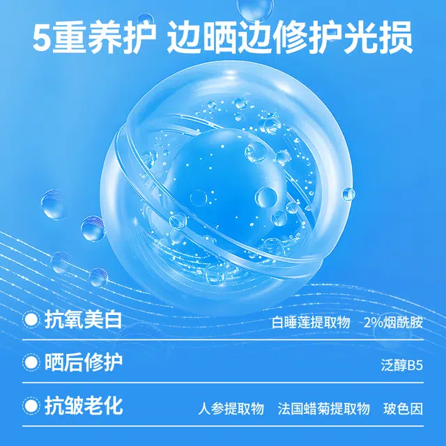 百雀羚 男士防晒修护 护肤套装 修复控油提亮肤色深层清洁清爽祛痘美白遮瑕隔离 光陵镜防晒乳+洁面膏+精华水+保湿面霜