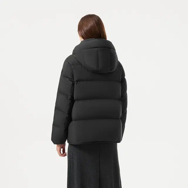 坦博尔 轻薄款面包舒适保暖纯色常规长袖通勤羽绒服 女款