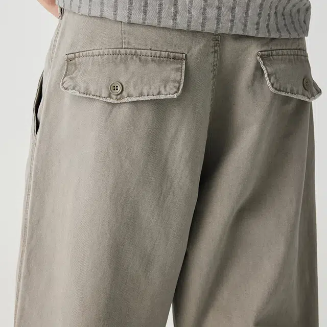 潮人榜 美式复古春秋款直筒拖地裤男士宽松纯棉垂感阔腿简约休闲裤 男女同款