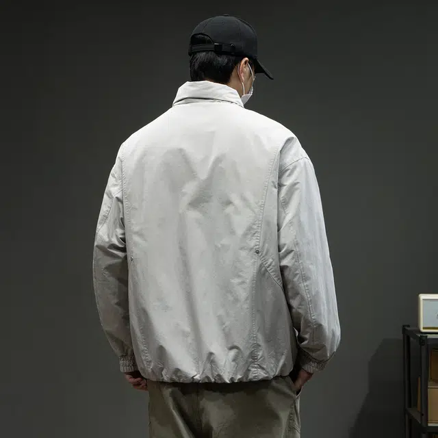 潮人榜 美式复古工装棉衣男冬季宽松外套潮牌痞帅户外运动防风棉服 男款