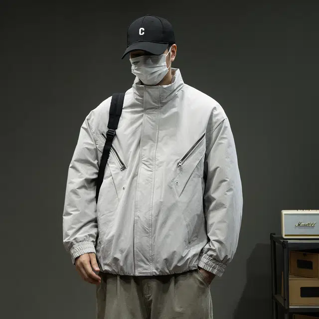 潮人榜 美式复古工装棉衣男冬季宽松外套潮牌痞帅户外运动防风棉服 男款