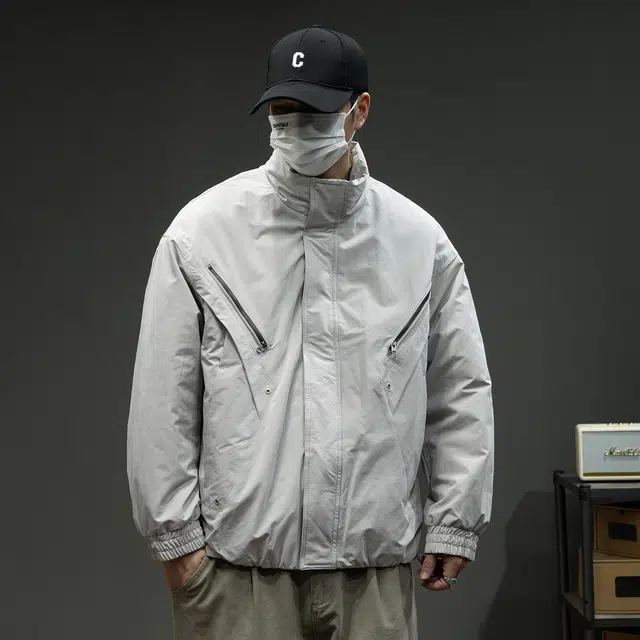 潮人榜 美式复古工装棉衣男冬季宽松外套潮牌痞帅户外运动防风棉服 男款