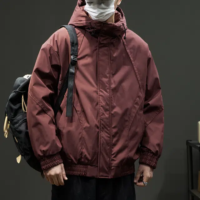 潮人榜 美式复古工装棉衣男冬季宽松大码连帽棉外套潮牌痞帅上衣棉服 男款