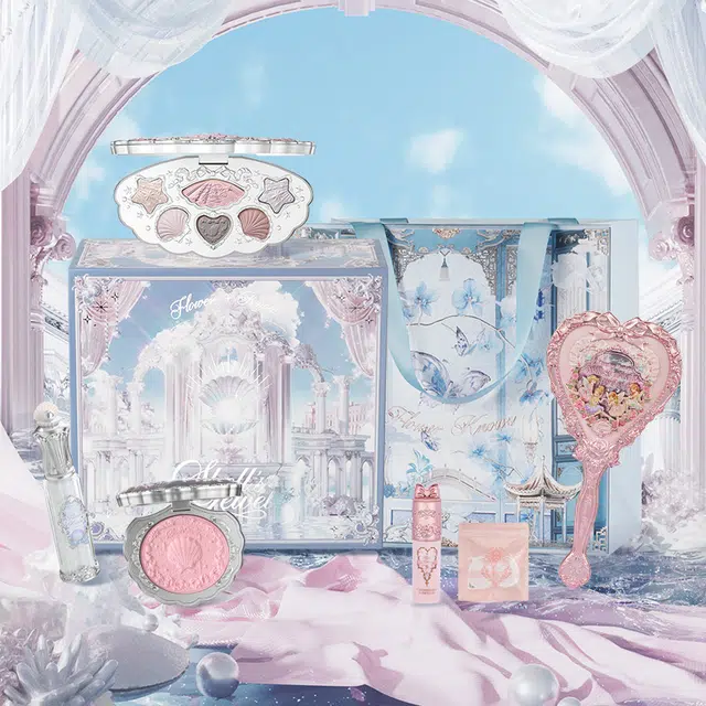 花知晓 珍珠奶油礼盒 易上色自然持久亮泽清透 八件套