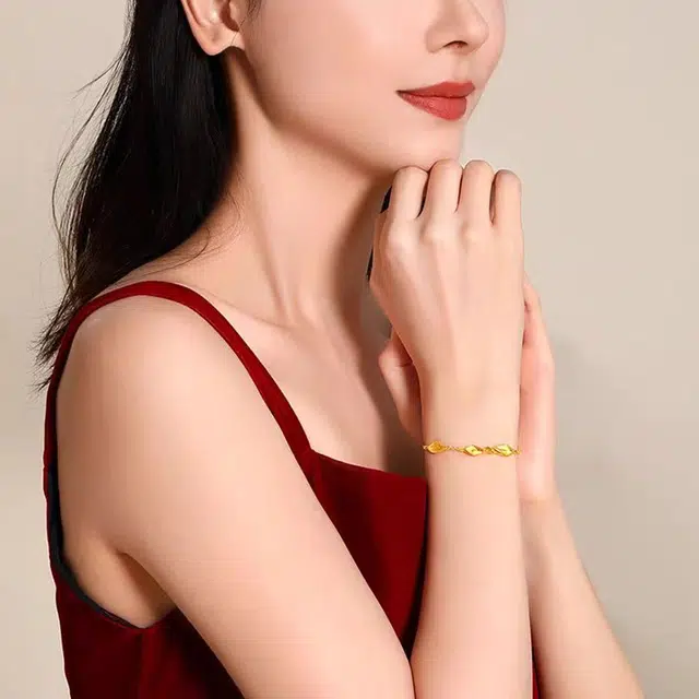 弗风树 日常小众通勤小巧气质端庄马蹄莲精致轻奢优雅贵气欧美风高级感 足金 一口价 手链 女款