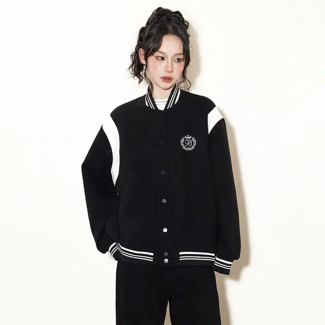 佐贝卡 美式复古加厚休闲学院风棒球服 男女同款