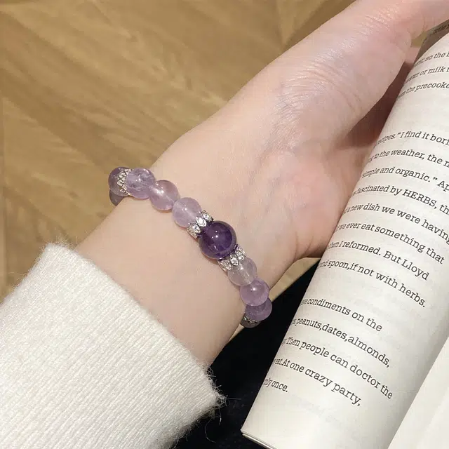 遇点 九紫离火气质 #好运优雅闪耀小众精致高级 精美礼盒天然 紫水晶 手串 女款