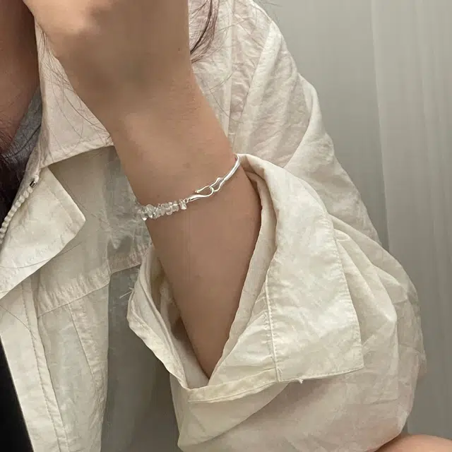 遇点 小众异形 #好运韩式不规则时尚简约风气质高贵 日常生日精美礼盒天然 白水晶 手链 女款