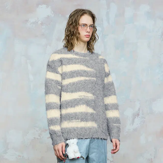 ROCAWEAR Colorblock Crewneck Sweater