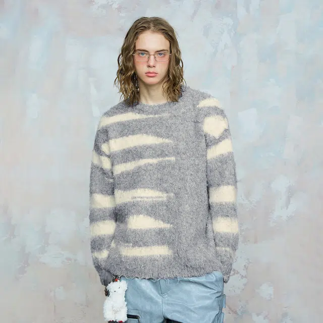 ROCAWEAR Colorblock Crewneck Sweater