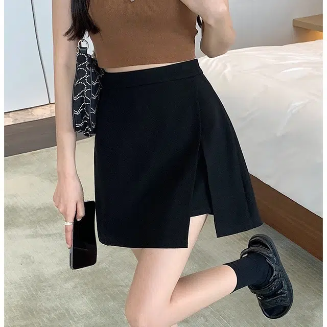 轻迎 高腰舒适百搭休闲短裙 女款