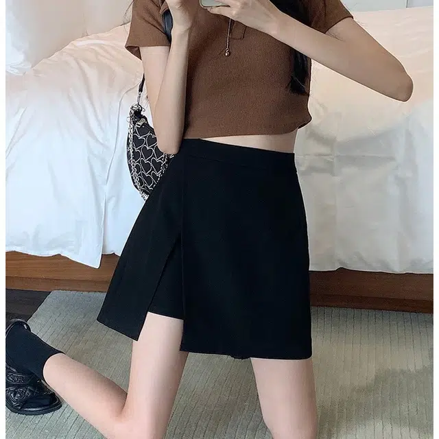 轻迎 高腰舒适百搭休闲短裙 女款
