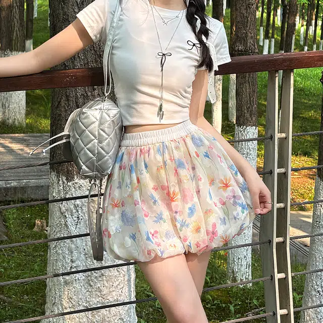 轻迎 高腰宽松百搭休闲短裙 女款