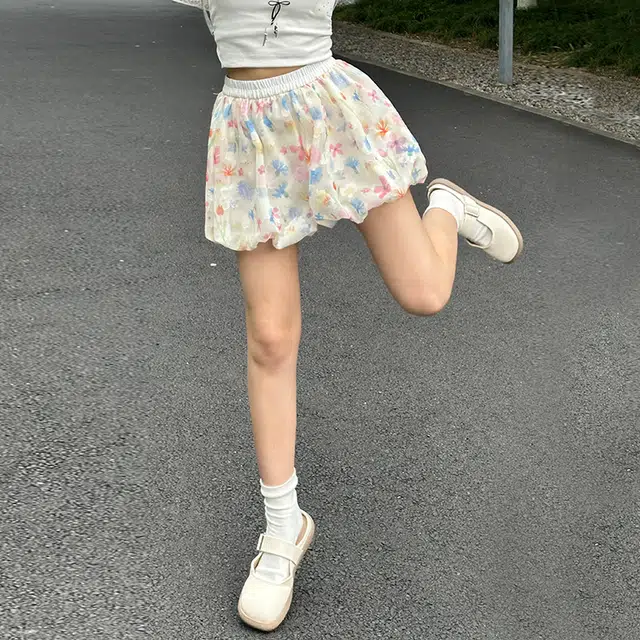 轻迎 高腰宽松百搭休闲短裙 女款