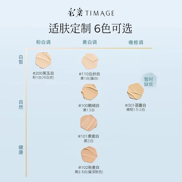 彩棠 双生气垫蜜粉饼彩妆套装 细闪自然无瑕持久不脱妆服帖不卡粉气色润泽提亮肤色遮瑕修饰肤色定妆控油 白皮黄皮