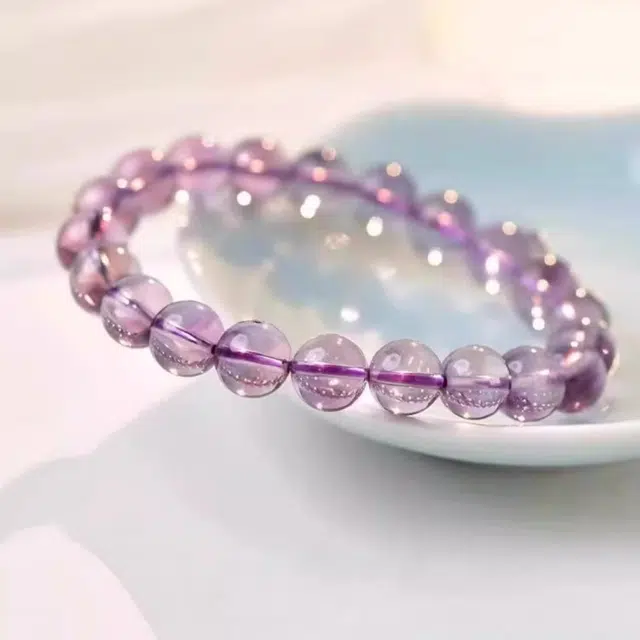 亮晶缘 【前途似锦】玻利维亚 星空轻奢 紫晶女神 净体转运 招财清新小众设计 百搭简约 天空之境天然 紫水晶 手串 男女同款情侣款