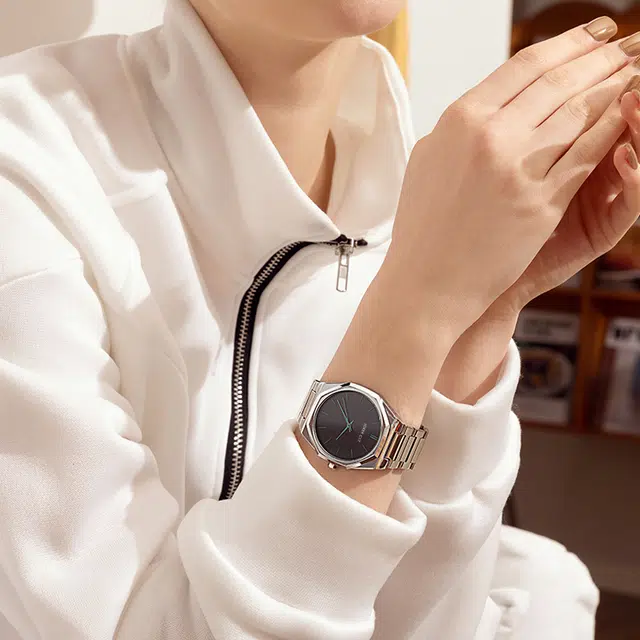 JOKER CAT Quartz Octagonal White Dial