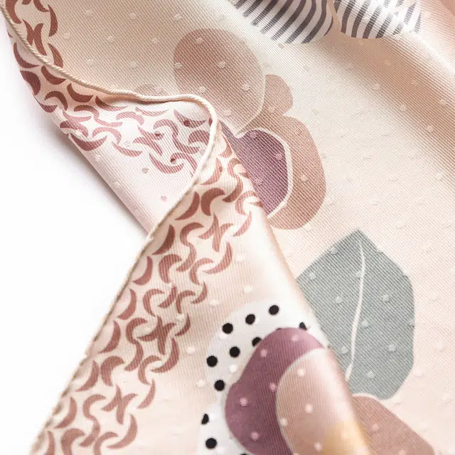 杭丝路 双面异色提花设计百搭气质高端优雅 桑蚕丝 丝巾 女款