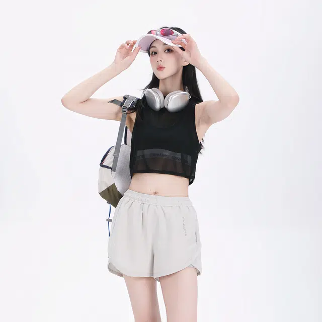 吉业重工 基础款透明可外穿透气舒适百搭运动休闲背心 女款