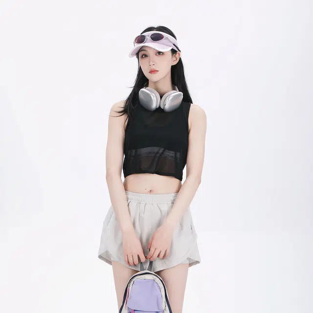 吉业重工 基础款透明可外穿透气舒适百搭运动休闲背心 女款