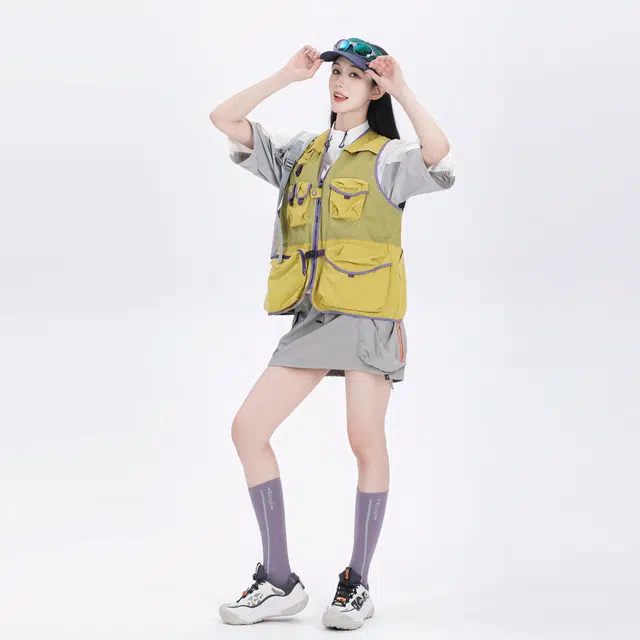 吉业重工 多口袋背心外套多功能设计防护时尚轻便马甲 女款