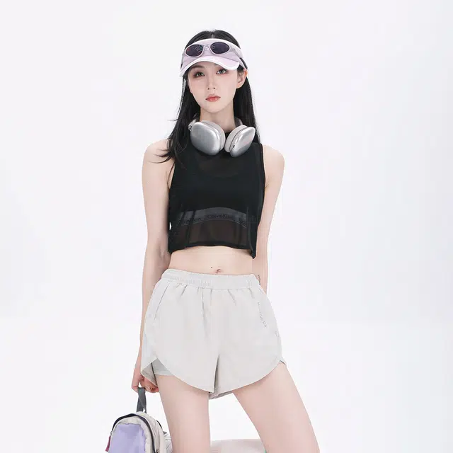 吉业重工 基础款透明可外穿透气舒适百搭运动休闲背心 女款