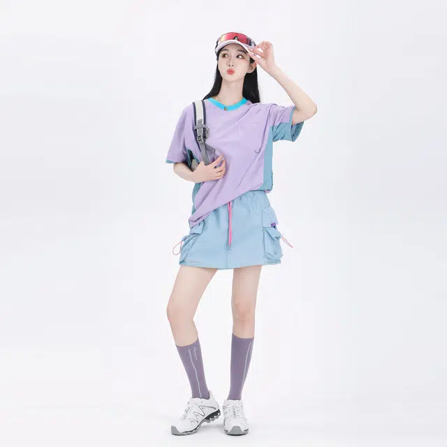 吉业重工 风格舒适面料时尚百搭显瘦甜美多巴胺搭休闲短裤 女款