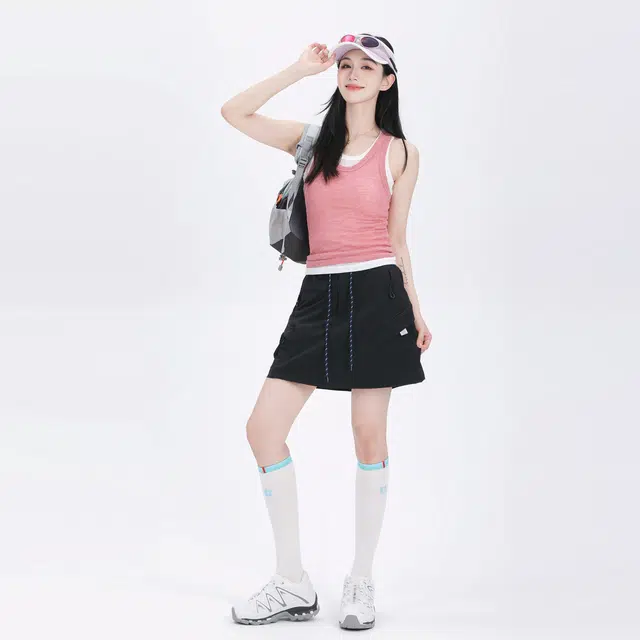 吉业重工 时尚简约速干口袋设计工装短裙 女款