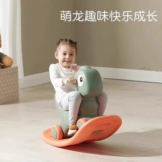 曼龙 摇摇马两用车 小木马 早教益智玩具