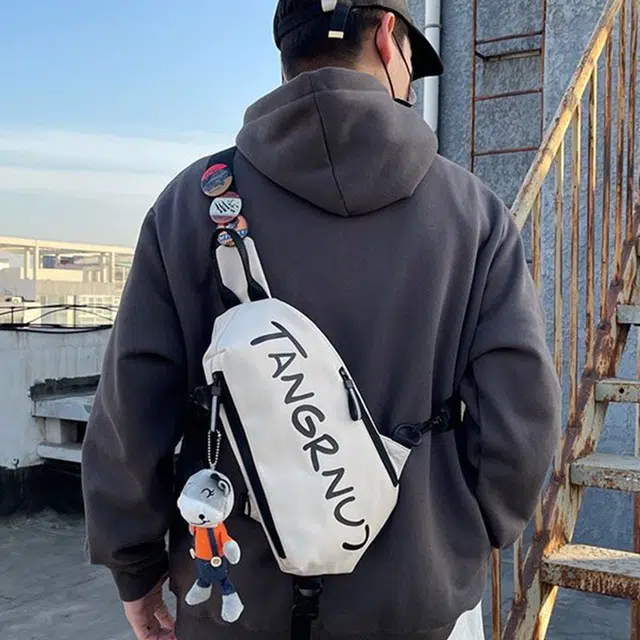 捷朗仕 休闲运动时尚潮牌骑行机车逛街 尼龙布 外出包胸包挎包背包单肩斜挎 常规 男款 多色