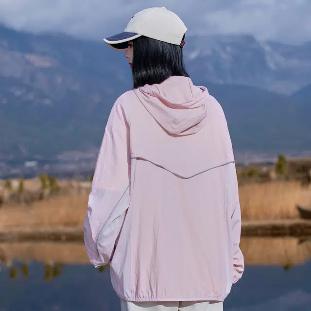 黑恐龙 时尚潮牌透气连帽轻薄休闲舒适透气柔软防晒服 男女同款