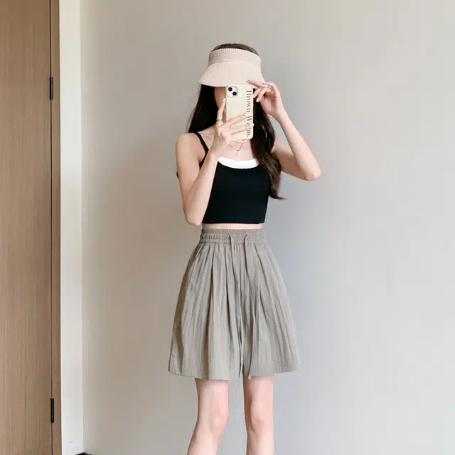 黑恐龙 夏季潮牌个性阔腿直筒舒适柔软亲肤透气时尚百搭个性简约休闲短裤 男女同款
