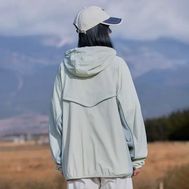 黑恐龙 时尚潮牌透气连帽轻薄休闲舒适透气柔软防晒服 男女同款