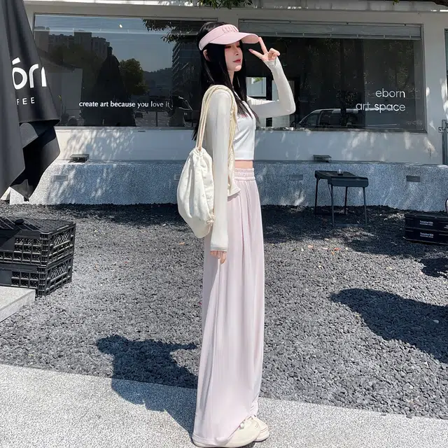 黑恐龙 美式潮牌宽松直筒百搭透气时尚舒适个性简约运动阔腿拖地休闲裤 男女同款