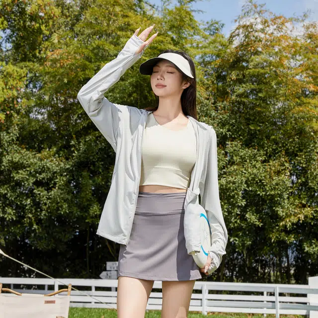 黑恐龙 户外出行运动潮牌宽松百搭舒适柔软连帽防晒服 男女同款