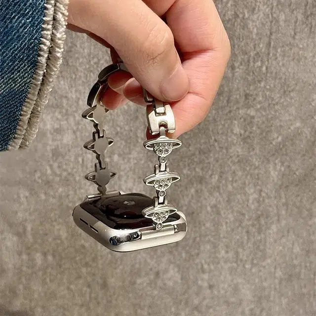 酷巴索 表带 苹果适用 金属材质 简约金属表带男女通用